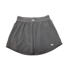 ALO Yoga Match Point Tennis Skirt - Black Size S